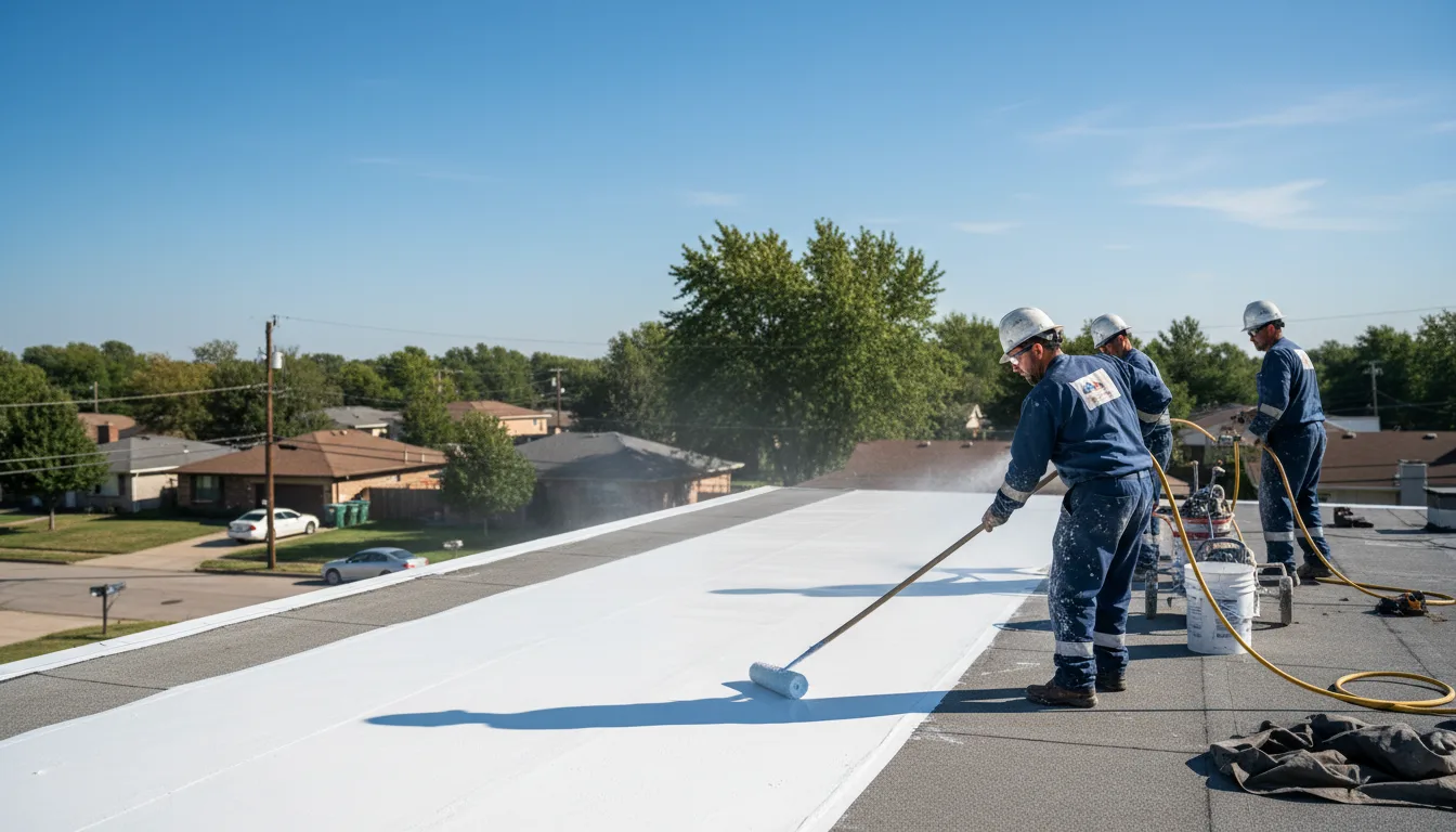 Commercial roof coating in Monroe, MI near me